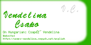 vendelina csapo business card